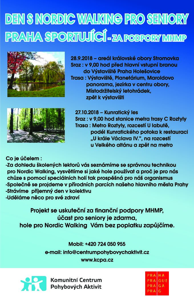 Nordic Walking pro seniory v Praze